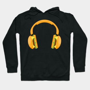 Burger headphones. Hoodie